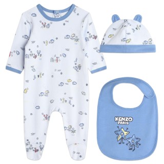 ens.pyjama+bavoir+bonnet