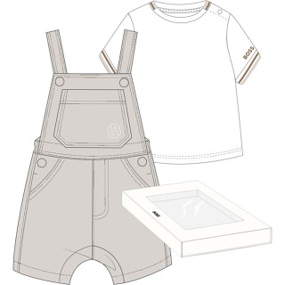 ens.t-shirt+salopette