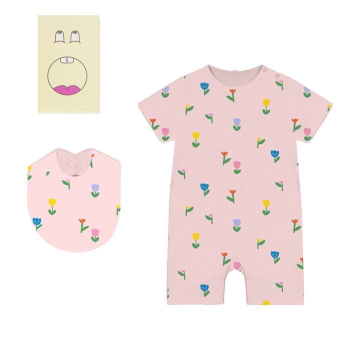 combi courte et bavoir