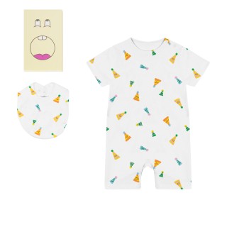 combi courte et bavoir