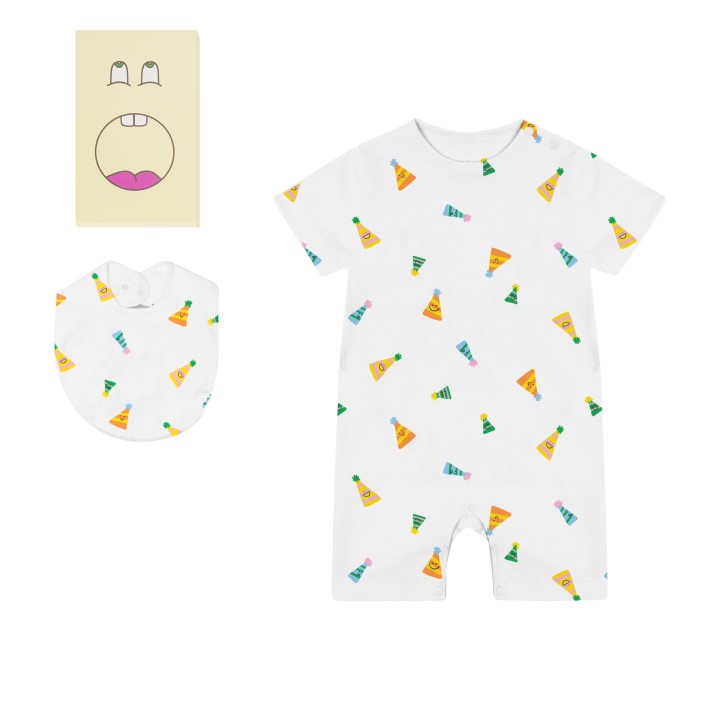 combi courte et bavoir